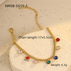 One Size / NMSB-E659-1 round Color Zircon