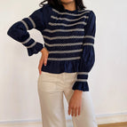 S / Navy Blue