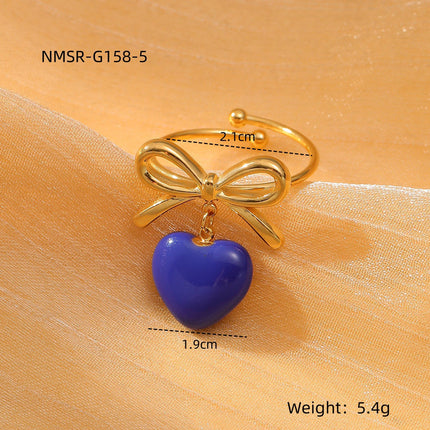 Love Titanium Steel Ring Women Affordable Luxury All Match Stainless Steel Ring Accessories