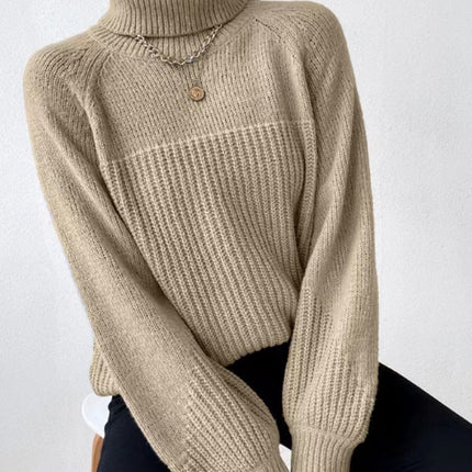 Knit turtleneck sweater