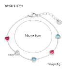 One Size / NMSB-E157-4 Steel Color Diamond