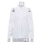 S / White