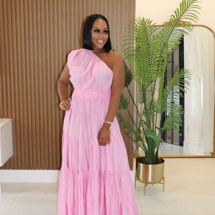 Solid Color Vacation Dress