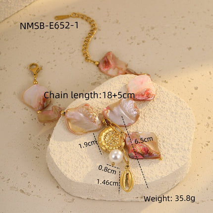 Ocean Series Beach Vacation Necklace Bracelet Earrings Shell Starfish Stainless Steel Summer Ornament