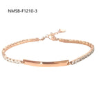One Size / Rose Gold Curved Bracelet