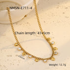 One Size / Love White Zircon Necklace