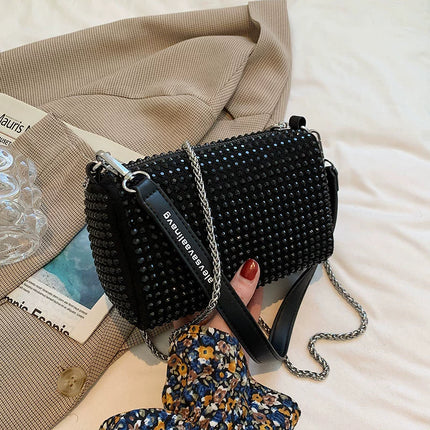 Fancy Rhinestone Bag | New Arrival Tide Fashion Underarm Bag & Full Diamond Crystal Handbag (Female Summer Crossbody)