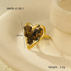 One Size / NMSR-G138-1 Tiger-Shaped Stone Colors