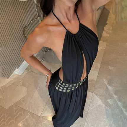 Split Halter Dress MUNSIEUR