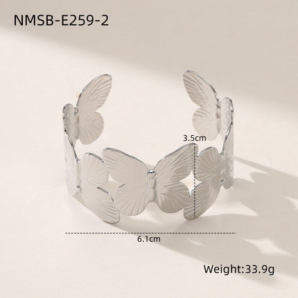 Niche Design 18K Gold Titanium Steel Butterfly Bracelet Women Cold Light Luxury Bracelet Does Not Fade