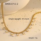 One Size / Water Drop White Zircon Necklace