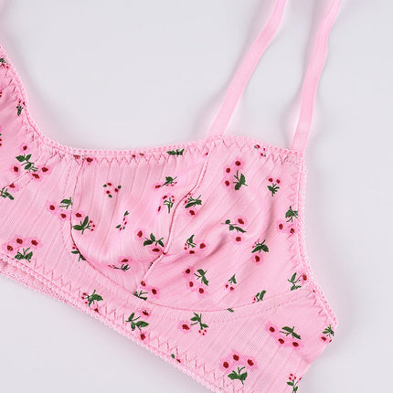 Spring Summer Lingerie Two Piece Set Casual