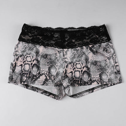 Goth Print Two Piece Lace Bottoms Set