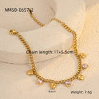 One Size / NMSB-E657-2 Love Pink Zircon