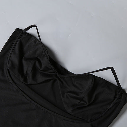 Tube Top Hollow Out Skirt Set