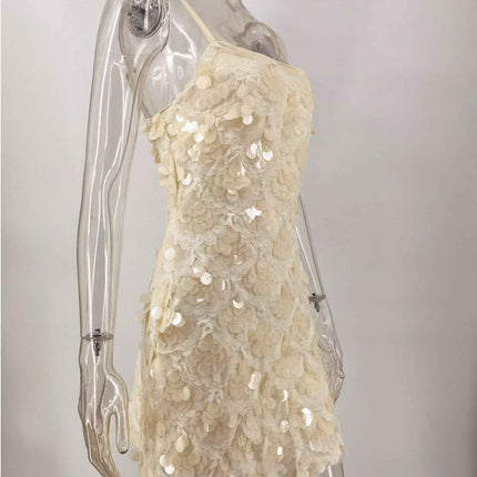 Backless Spaghetti Strap Party Dress