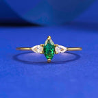 5号 / Horse Eye Green Ring