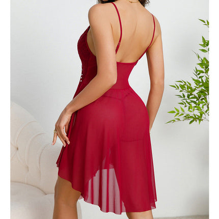 Mesh Nightgown Sleepwear Pajamas for Women