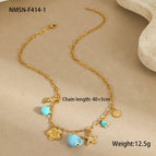 One Size / Blue Conch Necklace