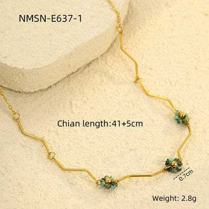 Light Luxury Necklace Fashionable Floral Clavicle Chain Small Fresh High Grade Embellished Necklace Necklace Women