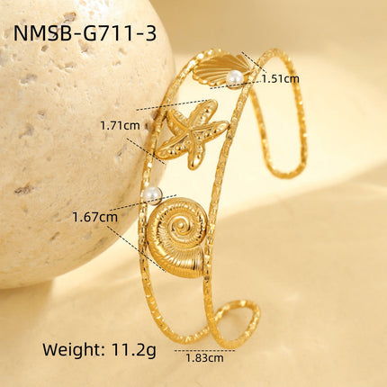 Arrival Ocean Series Starfish Conch Stainless Steel Bracelet Minority Elegant High Grade Bracelet