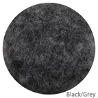 Black and gray (human hair can be bleached and dyed)