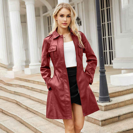 Mid Length Jacket Casual Women's Jackets