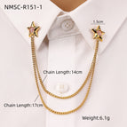 One Size / Five Pointed Star Collar Pin