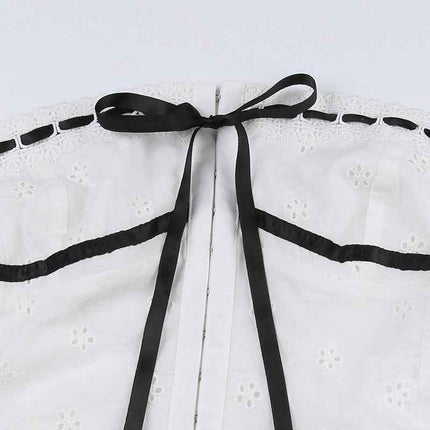 Pleated Jacquard Lace MUNSIEUR