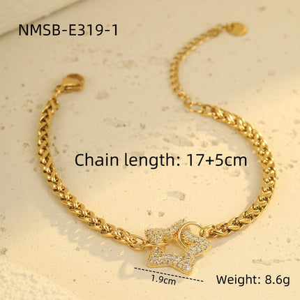 Bracelet Affordable Luxury Star Bracelet Niche Advanced Stainless Steel Bracelet Wild Bracelet Women