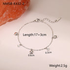One Size / Steel Color Star Bracelet