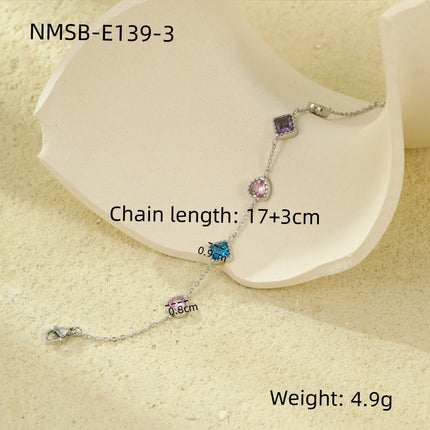 Arrival 18K Gold Diamond Titanium Steel Bracelets Women Affordable Luxury Elegant Heart Trendy Stainless Steel Bracelet