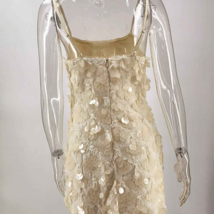 Backless Spaghetti Strap Party Dress