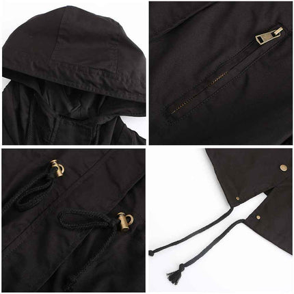 Plus Size Loose Solid Color Women's Jackets