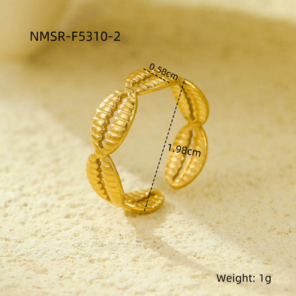 Stainless Steel Open Ring Multi Layer Geometric Abstract Hollow Out Cutout All Match Earrings Accessories