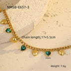 One Size / NMSB-E657-3 Love Green Zircon