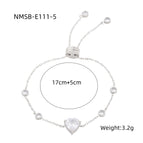 One Size / Steel Color White Diamond
