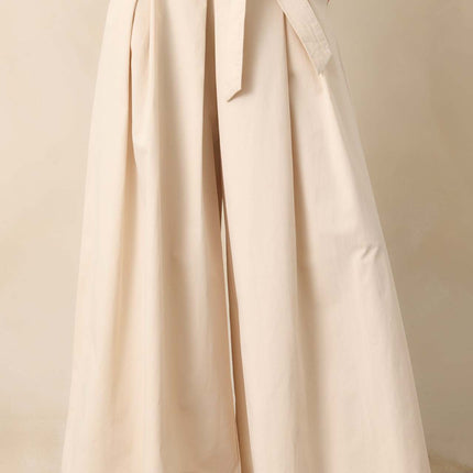Women Spring Autumn Apricot Straight Leg Pants