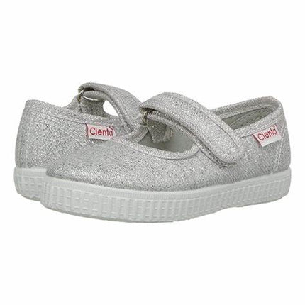 Cienta Silver Sparkle MaryJanes - multiple sizes