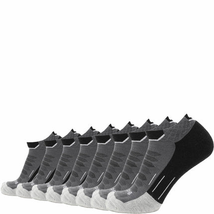 8 Pairs Obsidian - Run Ankle Midweight Merino Wool Sock