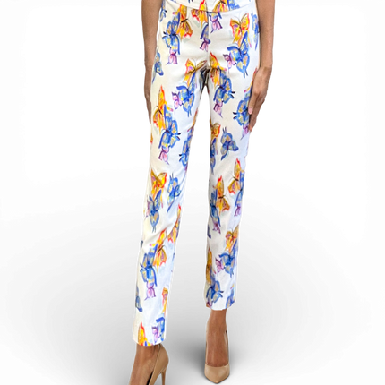 Krazy Larry P507 Pull on Pant - 2 Butterflies