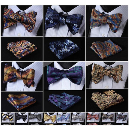Paisley Bow Ties & Handkerchiefs Collection - Multiple Styles