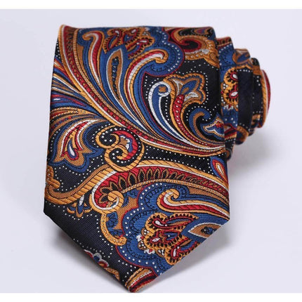 Paisley Wide Necktie & Handkerchief Collection