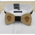 Skull bow tie