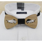 Wing cut bow tie