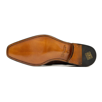 Patent leather goodyear welt dress shoes Brown