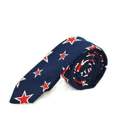 Patriotic Stars USA Collection Skinny Ties - 4 Colors & Styles