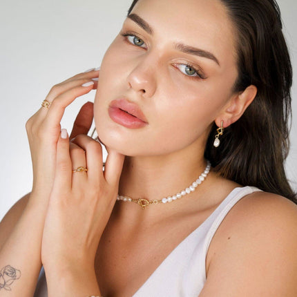Pearl Necklace Freshwater Pearl Necklace with Baroque Freshwater Pearls