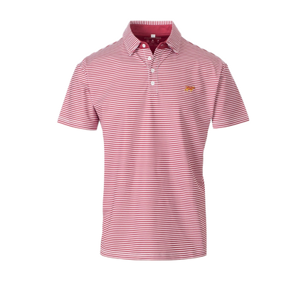 Fieldstone Marshall Performance Polo Wine/White