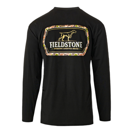Fieldstone Performance Camo Logo LS Tee